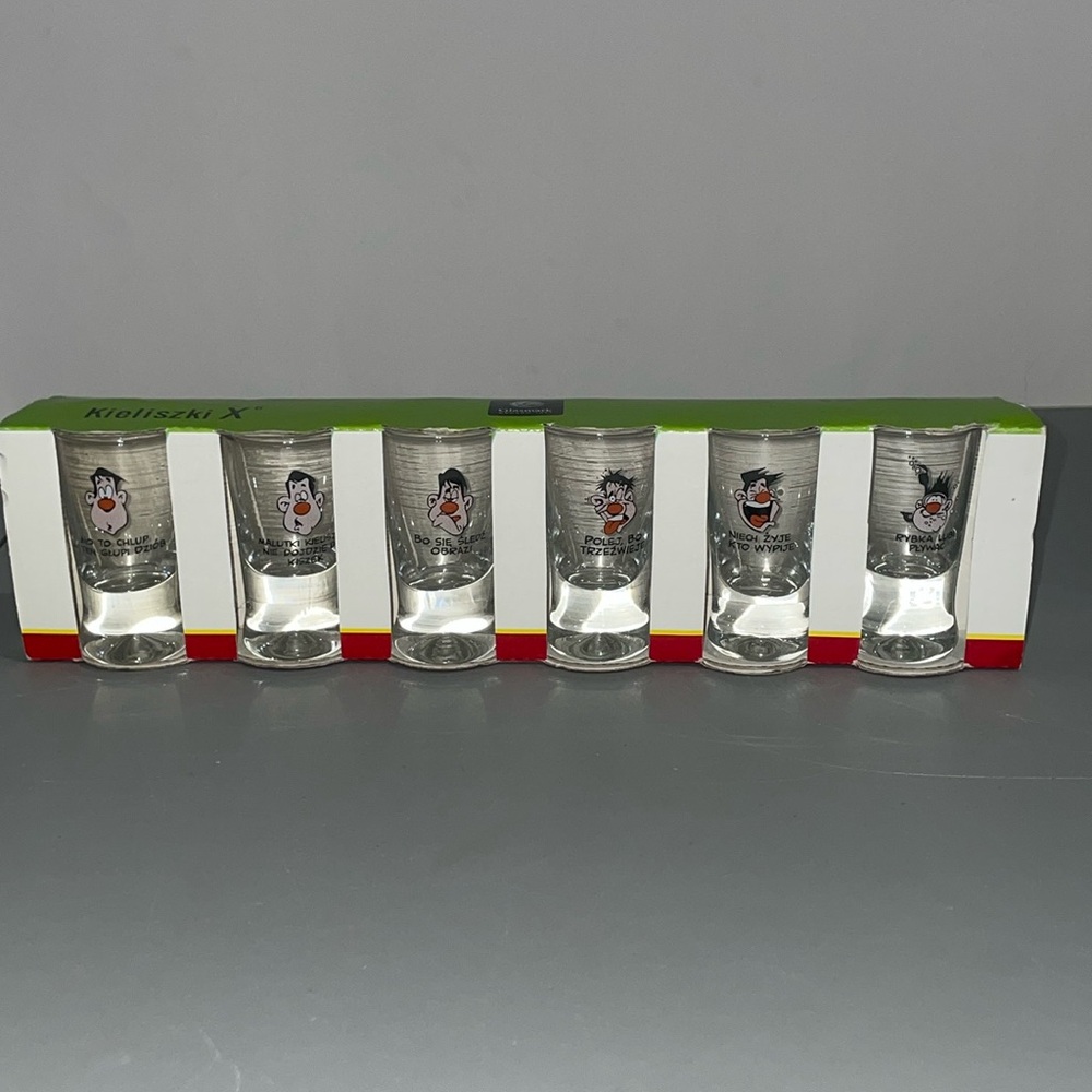 Kieliszki 6 PC Shot Glass Set 25 ML Glasses Barware New Unused